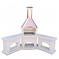 Exklusiv rohový s měděným...